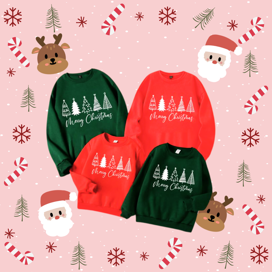 Felpa Natale Alberi